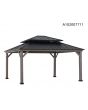 13x15 Archwood V.6C two-tiered Hard Top Gazebo