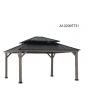 13x15 Archwood V.6C two-tiered Hard Top Gazebo