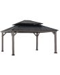 15x13 Archwood V.6C two-tiered Hard Top Gazebo