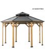 13x13 Archwood V.6E Octagonal Gazebo(W/ Wood Post)