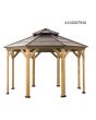 13x13 Archwood V.6E Octagonal Gazebo(Copper Roof W/ Wood Post)