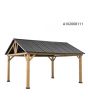 13x15 Henson Hard Top Gazebo(Black)