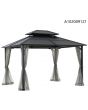 10x12 Bradford Hard top Gazebo(W/ Netting)
