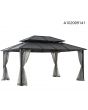 12x16 Bradford Hard top Gazebo(W/ Netting)