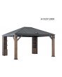 SummerCove Elmgrove 12 ft. x 14 ft. Hardtop Gazebo with LED Lighting and Bluetooth Sound