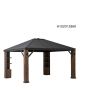 12x14 Elmgrove(Darby) V.3B one-tiered Hard Top Gazebo
