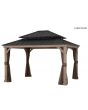 SAN MARINO 10X12FT HARDTOP WOOD GAZEBO