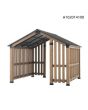 Summercove 11 Ft. X 11 Ft. Sienna Cedar Wood Framed Hot Tub Gazebo With Steel Hardtop