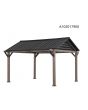 12.7x13 Kinzie Hardtop Gazebo With Pergola Awnings