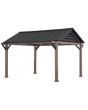 12.7x13 Kinzie Hardtop Gazebo With Pergola Awnings