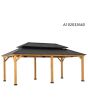12x20 Archwood Steel Top Gazebo(Post 14)