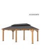 12x20 Archwood Steel Top Gazebo
