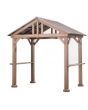 8x5 Hudson cedar wood grill gazebo