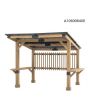 Summercove 10 Ft. X 11 Ft. Cedar Wood Framed Hot Tub Gazebo With Steel Hardtop Roof