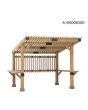 Summercove 10 Ft. X 11 Ft. Cedar Wood Framed Hot Tub Pergola
