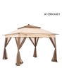 11x11Pop Up Portable Steel Gazebo with Solar LED Lighting