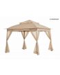 Sunjoy Pop-Up Gazebo Dome Tan