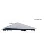 FOR LIVING Metropolis Gazebo Replacement Canopy