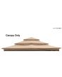 Canopy For 13x13 tini 3-Tiered Soft Top Gazebo(W/ Curtain & Netting)