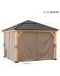 Curtain Universal For 11x11 Wood Gazebo