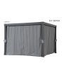 Curtain For 10x10  Roof-louvered Pergola
