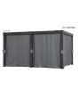 Curtain For 10x13 Roof-louvered Pergola