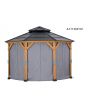 Curtain For 13x13 Hardtop Gazebo