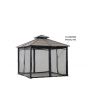 10 Ft Mosquito Netting For Hardtop Gazebo