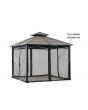 10 ft Mosquito Netting for Hardtop Gazebo
