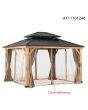 Curtain And Netting Universal For 13x15 Wood Gazebo