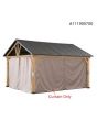 Curtain Universal For 11x13 Henson Pitched Roof Hard Top Gazebo(W/ Netting Tube)
