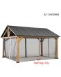 Netting Universal For 13x15 Henson Pitched Roof Hard Top Gazebo(W/ Netting Tube)