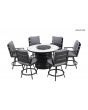 7-PIECE FIRE TABLE DINING SET