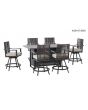 Croston Counter Height LP Firepit 7 Piece Dining Set