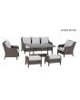 Windsor/Mandel 6 Piece Conversation Dining Set