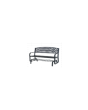 Flintridge Metal Glider Bench