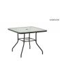 Sunjoy 35in Square Glass Table