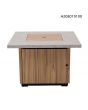 38In Roberts V.1D Square Lp Firepit Table