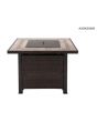 38IN Augusta square LP fire pit Table(sand black)