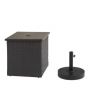 Square Umbrella Base Side Table