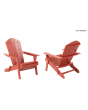 Adirondack chair-PK2 Painted folding - Chili