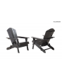 Adirondack chair-PK2 Painted folding - Black