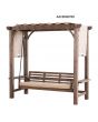 SummerCove Julia Pergola 3-Seat Swing with Adjustable Canopy