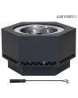 Lawrence V.1B 28IN. Hexagonal Low Smoke Firepit