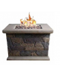 28IN Slate Square LP Firepit