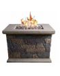 28IN Slate Square LP Firepit