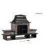 Bel Aire Fire Place(Matte Black)