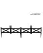 Cromwell V.2 Solar Garden Border Fencing 2D (5PK)