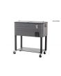 80QT Wood Grain Patio Cooler(Gray)