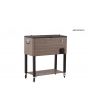 80QT Gray Wood grain Cooler